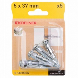 KOELNER INTERSET kołek śruba MOLLY m05 8,8x37 blister 5szt B-SM05037