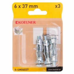 KOELNER INTERSET kołek śruba MOLLY m06 10,6x37 blister 3szt. B-SM06037