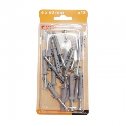 KOELNER kołek szybkiego montażu 6x40mm z lejkiem 18szt. B-FXK-06L040