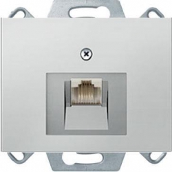 HAGER POLO Berker K.5 Gniazdo komp. poj. kat. 5e aluminium 534554+14077003