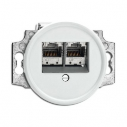 TPHG duroplast biały gniazdo RJ45 6e komputerowe