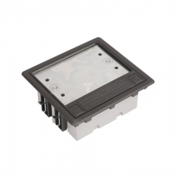 KONTAKT-SIMON Connect Puszka SF270/14 podłogowa podwójna 4xK45 + SM202/9 szary