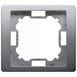 KONTAKT-SIMON Basic NEOS Ramka pojedyncza IP44 stal inox BMRC1B/21