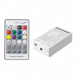 Kontroler audio RGB/RGBW RF 24 key 180W 12/24VDC radiowy 433.92MHz muzyczny