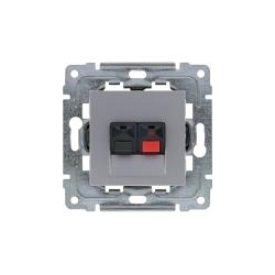 KOS-ELEKTRO SYSTEM DANTE Gniazdo głośnikowe pojedyncze stereofoniczne inox 454172