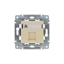 KOS-ELEKTRO SYSTEM DANTE Gniazdo komputerowe pojedyncze RJ45 kat.5e nieekranowane kremowe 450365