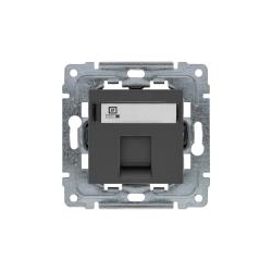 KOS-ELEKTRO SYSTEM DANTE Gniazdo komputerowe pojedyncze RJ45 kat.5e nieekranowane grafit 456065