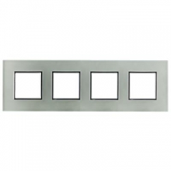 KOS-ELEKTRO SYSTEM DANTE Ramka poczwórna szklana PERL GLASS 4504184