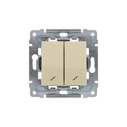 KOS-ELEKTRO SYSTEM DANTE Łącznik podwójny schodowy kremowy 450319