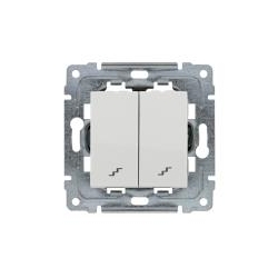KOS-ELEKTRO SYSTEM DANTE Łącznik podwójny schodowy biały 450419