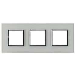 KOS-ELEKTRO SYSTEM DANTE Ramka potrójna szklana CREATIVE GLASS SUPER WHITE 4501183
