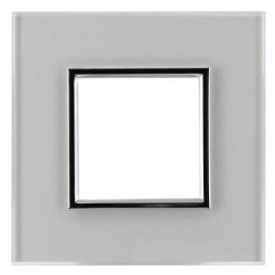 KOS-ELEKTRO SYSTEM DANTE Ramka pojedyncza szklana CREATIVE GLASS SUPER WHITE 4501181