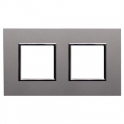 KOS-ELEKTRO SYSTEM DANTE Ramka podwójna metalowa aluminium 4542282