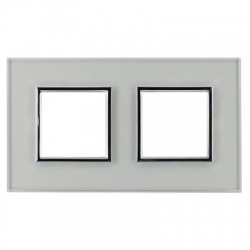 KOS-ELEKTRO SYSTEM DANTE Ramka podwójna szklana CREATIVE GLASS SUPER WHITE 4501182