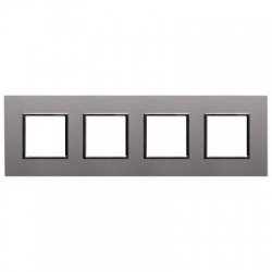 KOS-ELEKTRO SYSTEM DANTE Ramka poczwórna metalowa aluminium 4542284