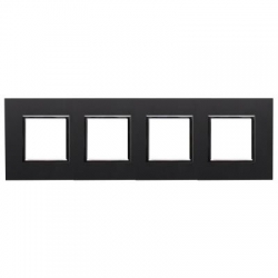 KOS-ELEKTRO SYSTEM DANTE Ramka poczwórna metalowa onyx 4590284