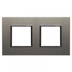 KOS-ELEKTRO SYSTEM DANTE Ramka podwójna metalowa inox 4541282