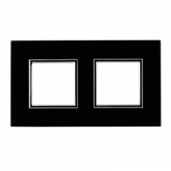 KOS-ELEKTRO SYSTEM DANTE Ramka podwójna szklana BLACK GLASS 4509182