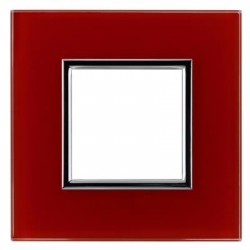 KOS-ELEKTRO SYSTEM DANTE Ramka pojedyncza szklana RED GLASS 4510181