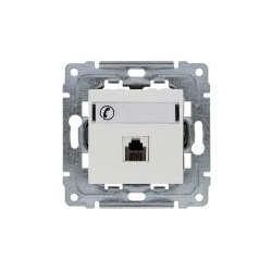 KOS-ELEKTRO SYSTEM DANTE Gniazdo telefoniczne pojedyncze RJ11 białe 450463
