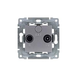 KOS-ELEKTRO SYSTEM DANTE Gniazdo antenowe RTV końcowe inox 454173