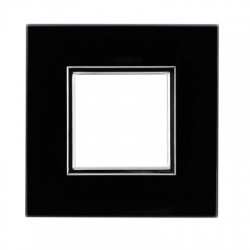 KOS-ELEKTRO SYSTEM DANTE Ramka pojedyncza szklana BLACK GLASS 4509181