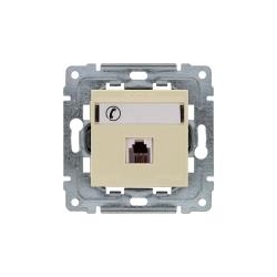 KOS-ELEKTRO SYSTEM DANTE Gniazdo telefoniczne pojedyncze RJ11 z etykietą 450363