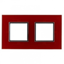 KOS-ELEKTRO SYSTEM DANTE Ramka podwójna szklana RED GLASS 4510182