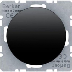 HAGER POLO Berker R.1/R.3 Ściemniacz przyciskowy LED czarny 85421200+85141131