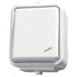 SCHNEIDER ELECTRIC Cedar Łącznik schodowy hermetyczny IP44 10A 250V biały WNT600C01 natynkowy