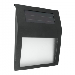 Lampa solarna z numerem budynku czarna 600 mAh IP44 SBT01B