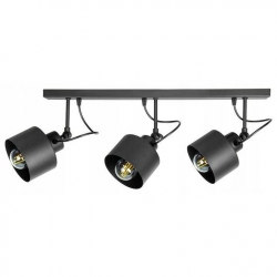 Lampa LOFT ABI P3 czarna 3xE27 plafon