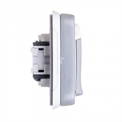LEGRAND PLEXO55 Gniazdo pojedyncze z/u 16A z klapką  szare 069831