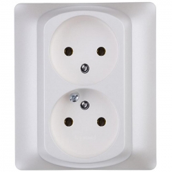 LEGRAND SISTENA LIFE gniazdo podwójne zu pearl 775733+771535
