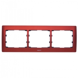 LEGRAND SISTENA LIFE Ramka potrójna pozioma magic red 771903