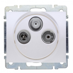LEGRAND SISTENA LIFE gniazdo RTV-SAT końcowe 1,5dB 2400MHz arctic 775789+771073