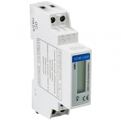 Cyfrowy miernik zużycia energii elektrycznej 1 faza 1P (50Hz, 230V, 5A/45A) SDM120D LC-Tec 5902838491614