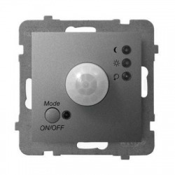 OSPEL ARIA SZARY MAT Elektroniczny czujnik ruchu ŁP-16U/m/70