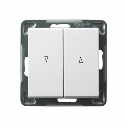 OSPEL SONATA Łącznik żaluzjowy 10AX 2200W biały ŁP-7R/m/00