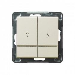 OSPEL SONATA Łącznik żaluzjowy 10AX 2200W ecru z podświetleniem ŁP-7RS/m/27
