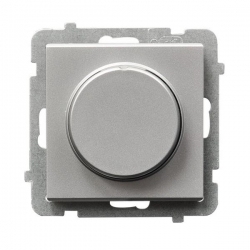 OSPEL SONATA ściemniacz LED srebro mat 0-100W ŁP-8RL2/m/38