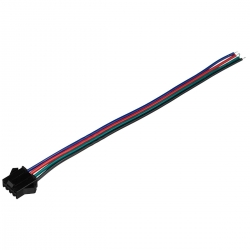LUX00454 - szybkozłączka męska RGB 4 żyły 15cm-31756