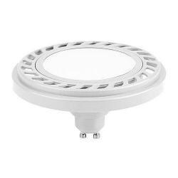 Żarówka ES111 gu10 led 9W NW Ściemnialna neutralna biała AR111 biała obudowa W/NW