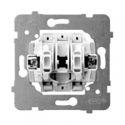 OSPEL ARIA BIAŁY Mechanizm łącznika jednobiegunowego M1ŁP-1/B