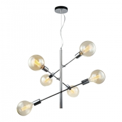 ITALUX MADALYN Lampa wisząca 6 x E27 chrom