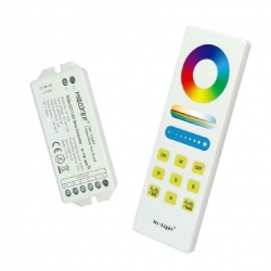Kontroler led RGBW RF dotykowy 15A 180W 12VDC/24VDC  odbiornik + pilot dotykowy biały 2,4ghz Wireless fut044a