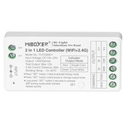 Kontroler led strefowy WIFI 12A 144W 12V / 288 24V RF 2,4ghz MI-Light FUT035W+ dual white i MONO TUYA