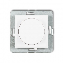 Karlik MINI Ściemniacz przyciskowo obrotowy LED 10-250W biały połysk MRO-2