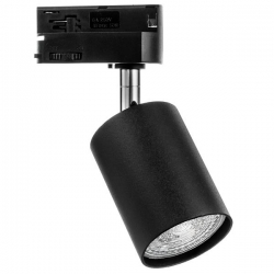Lampa oprawa Track Ikar 1xgu10 black czarna LUXsystem-1F (na szynę) CreeLamp