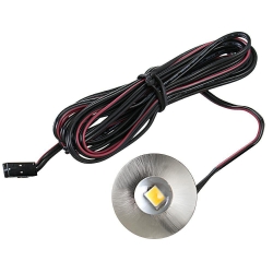 LedPoint Oprawa meblowa led okrągla 0,7W neutralna biała wpuszczana podszafkowa